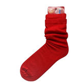 SLOUCH SOCKS  (RED)